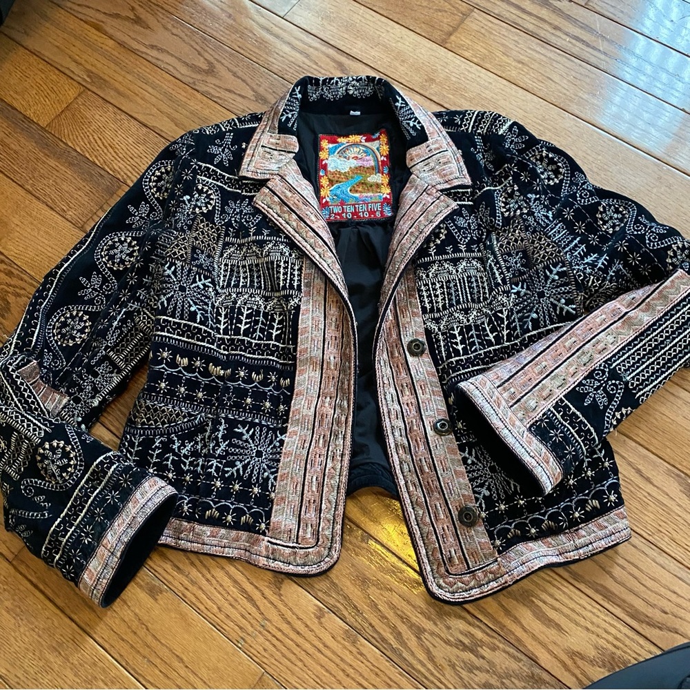 Johnny Was Two Ten Ten Five Embroidered Jacket